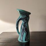 Ceramic pitcher by Jacques Sagan in Vallauris