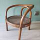 Armchair child curved wood art deco style