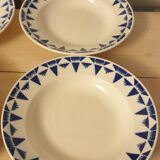 Six assiettes Gaston de Badonviller