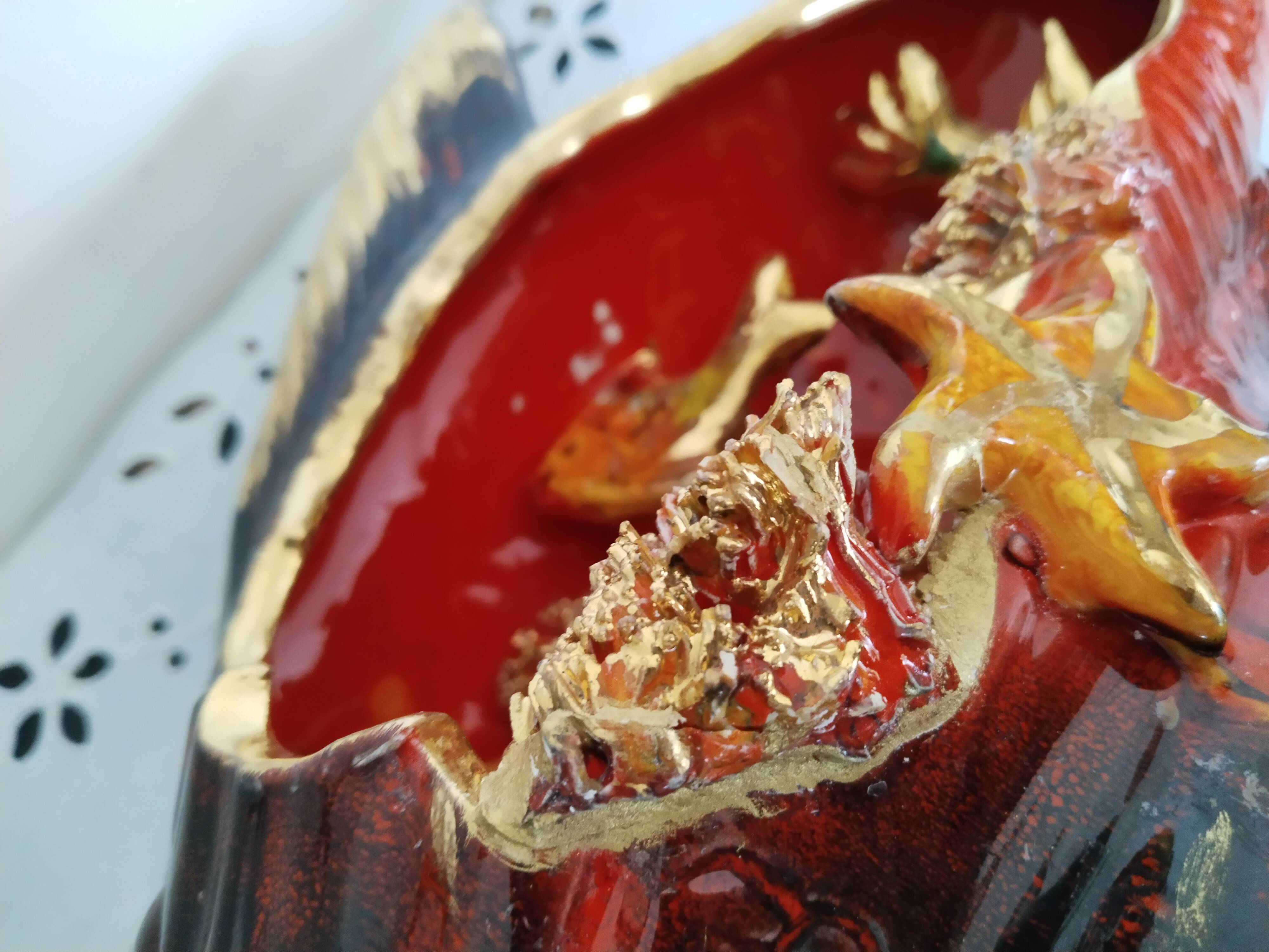 Amphora table lamp, bedside lamp, Vallauris style, 1950s