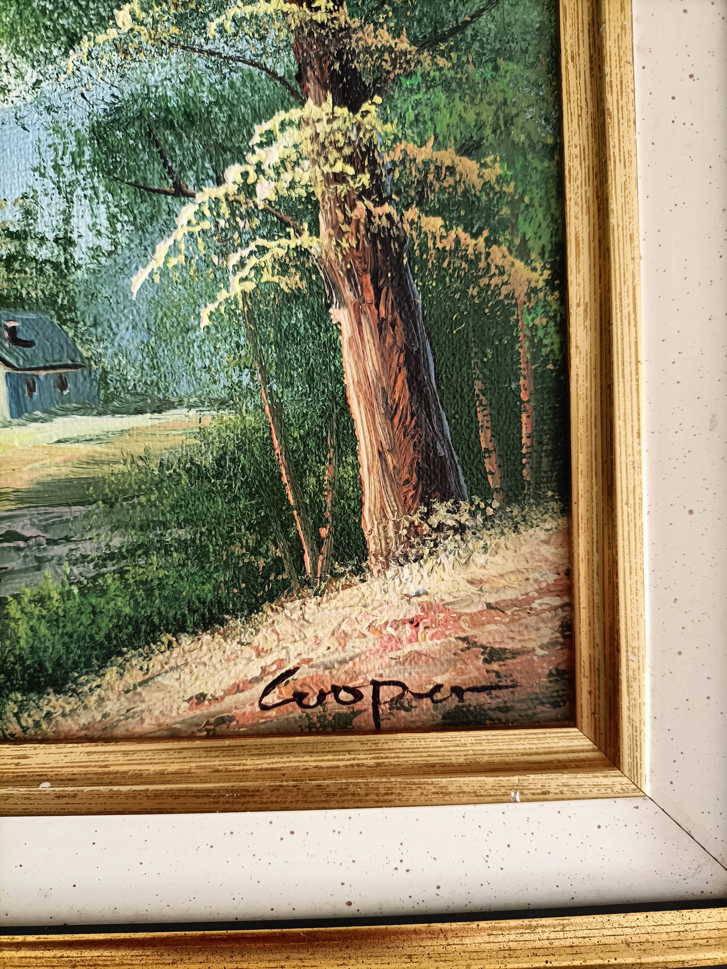 Landscape painting signed Cuoper