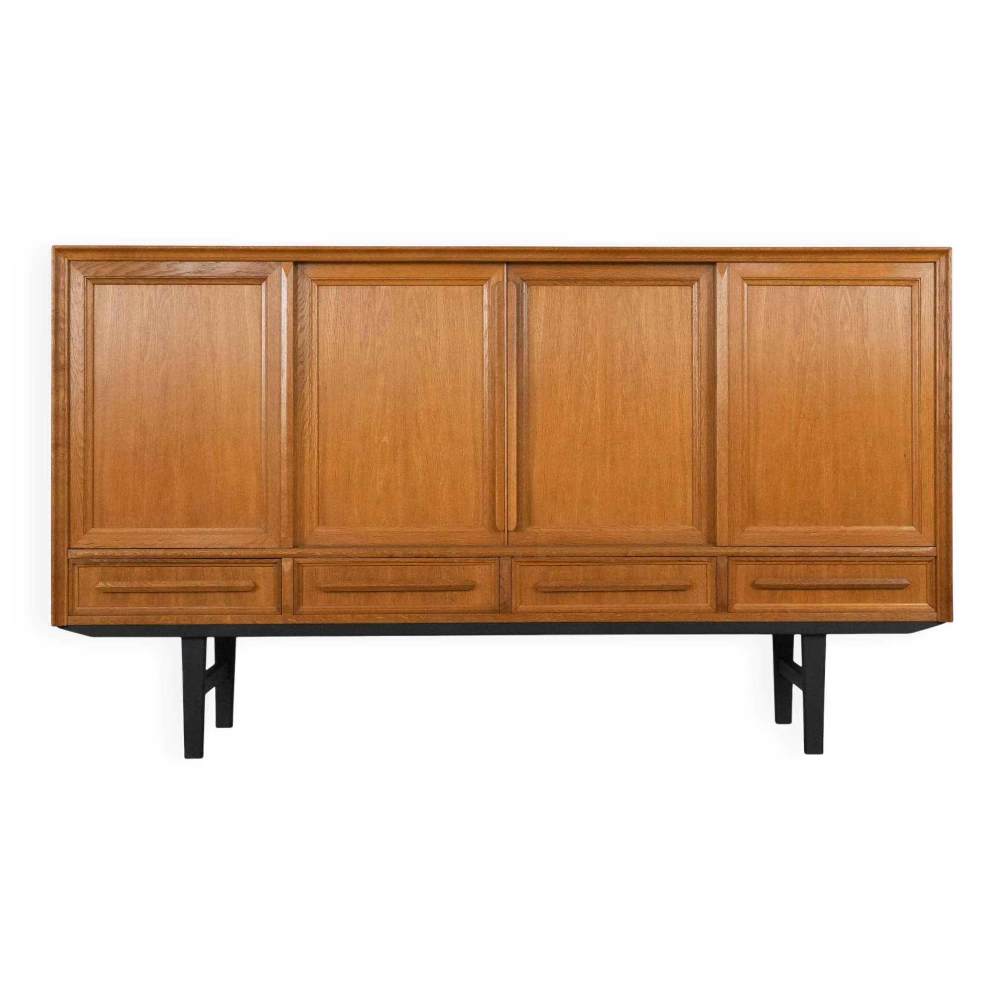 Oak highboard, Danish design, 1960s, production: Denmark