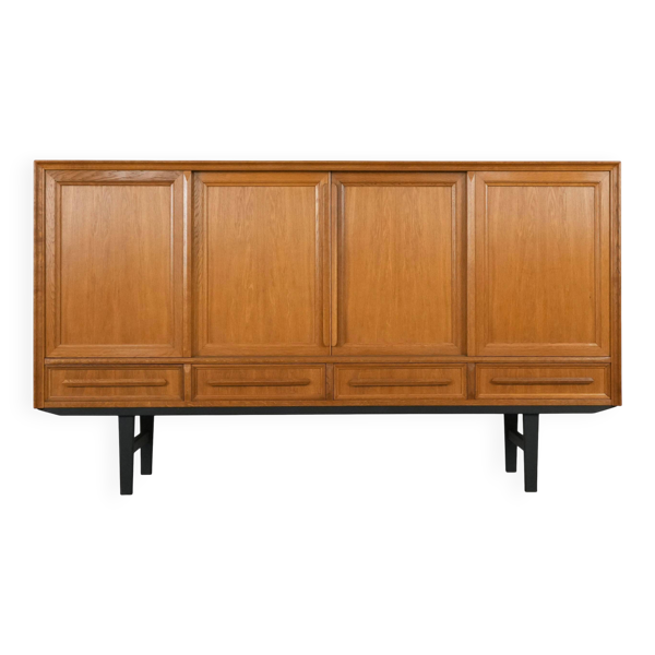Buffet haut en chêne, design danois, années 1960, production&nbsp;: Danemark