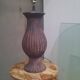 Glazed terracotta lamp