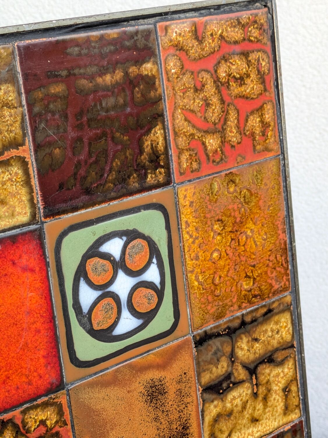 Vintage ceramic coffee table by Jean Gregorieff for Roche Bobois.