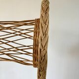 Table d'appoint en rotin / bambou années 1960-1970