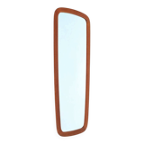 Big fully restored teak wall mirror / Mid-century Danish modern design / 1960s
