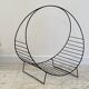Magazine rack vintage log holder