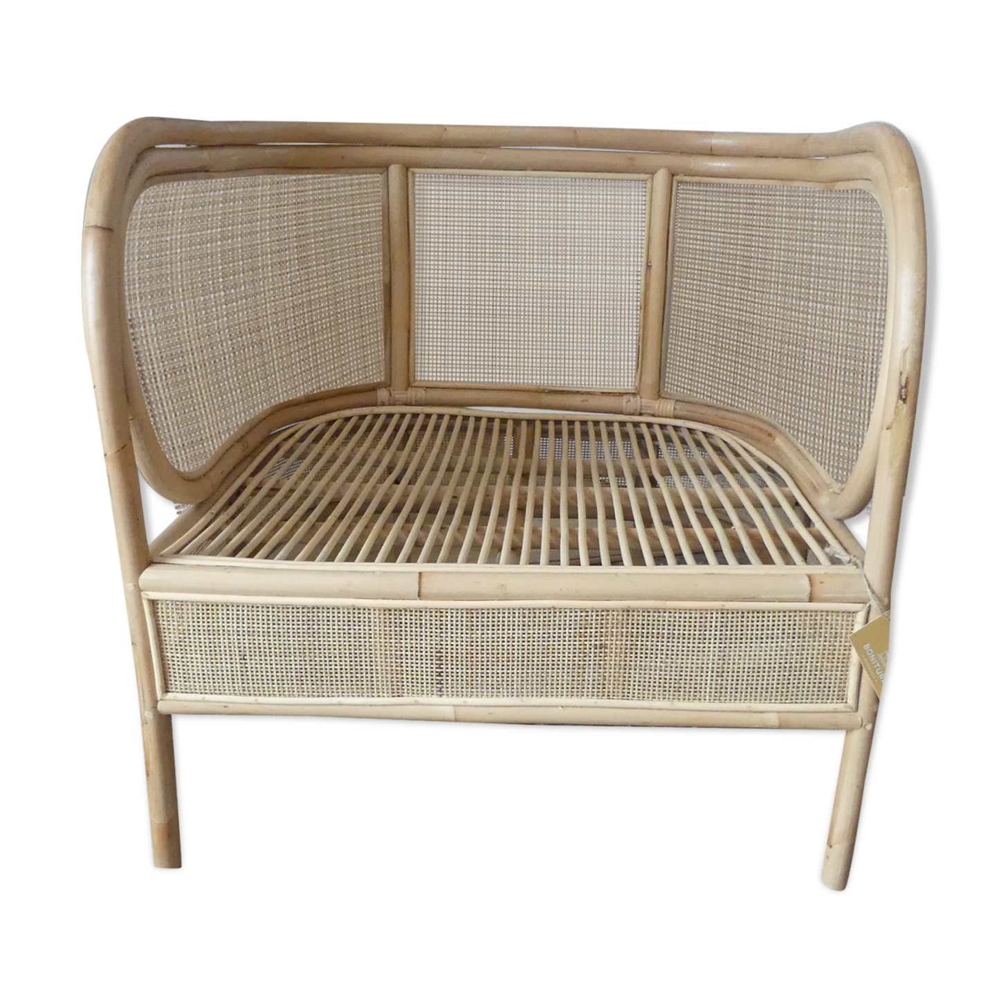 rattan armchair and canning of Balî