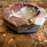 Ashtray / Art Deco double marble catchall