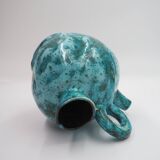 Théière en céramique émaillé bleu Bébégé