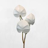 Arturo Pani Floor Lamp 1970s Brass Verdigris Vintage Palm Tree Hollywood Regency