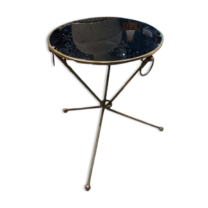 Table en laiton et acier - 1950