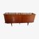 Varnished wooden vintage sideboard from the 1960s.