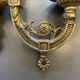 Paire d’appliques murales en bronze doré Art déco