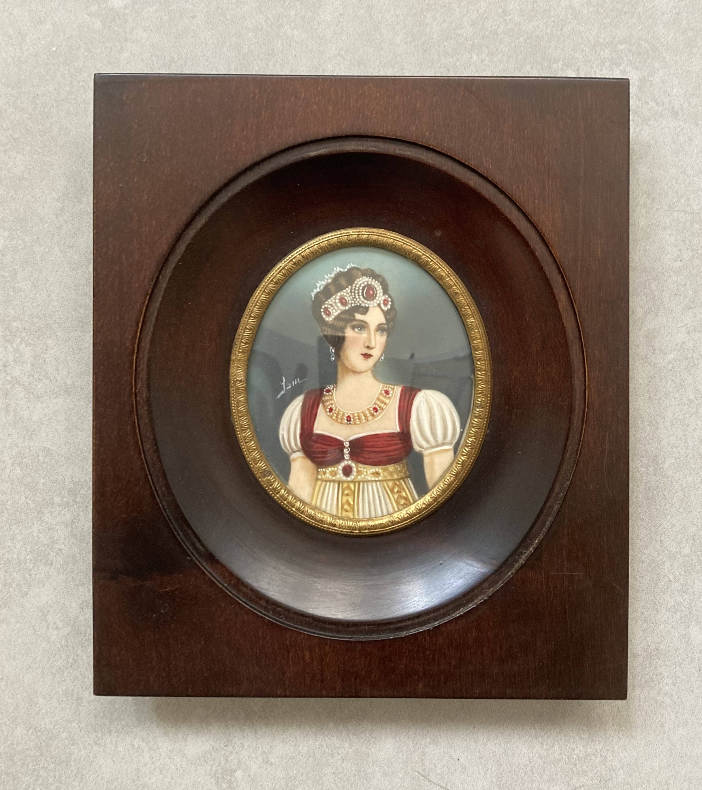 Miniature peinte Impératrice Marie Louise