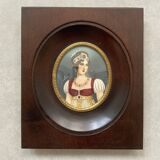 Painted miniature Empress Marie Louise