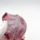 Barovier Toso Murano 1950 Ruby Red Pocket Bowl