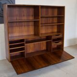 Rosewood Standing Bookcase/Bar Cabinet From Viby Møbelfabrik