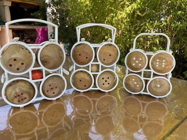 Vintage 1960s Toy: Three Sets of 4 Balls