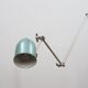 Lampe de sol industrielle ajustable des années 1960 vert martelé