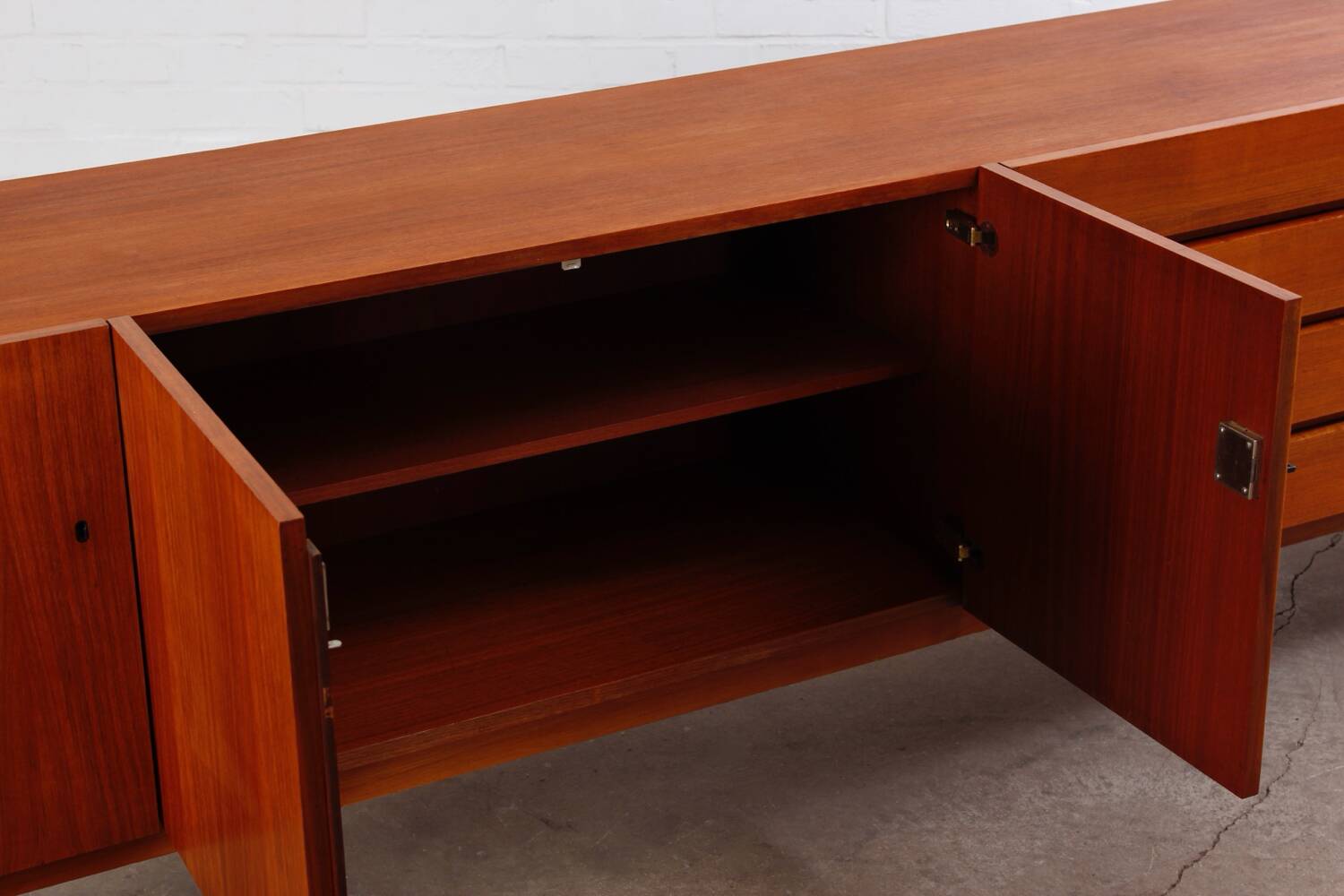 Buffet xxl vintage en teck danois mid century design 60s 70s