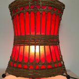 Lamp to be placed in rattan