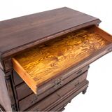 Antique oak chest of drawers, Northern Europe, circa 1890. After renovation.