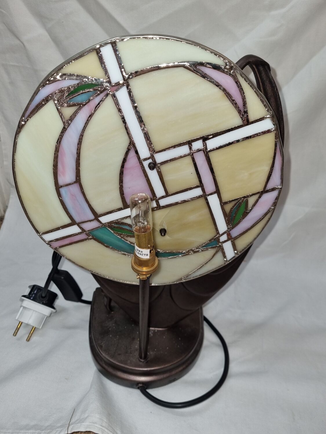 Art Nouveau lamp/ Art Deco dancer