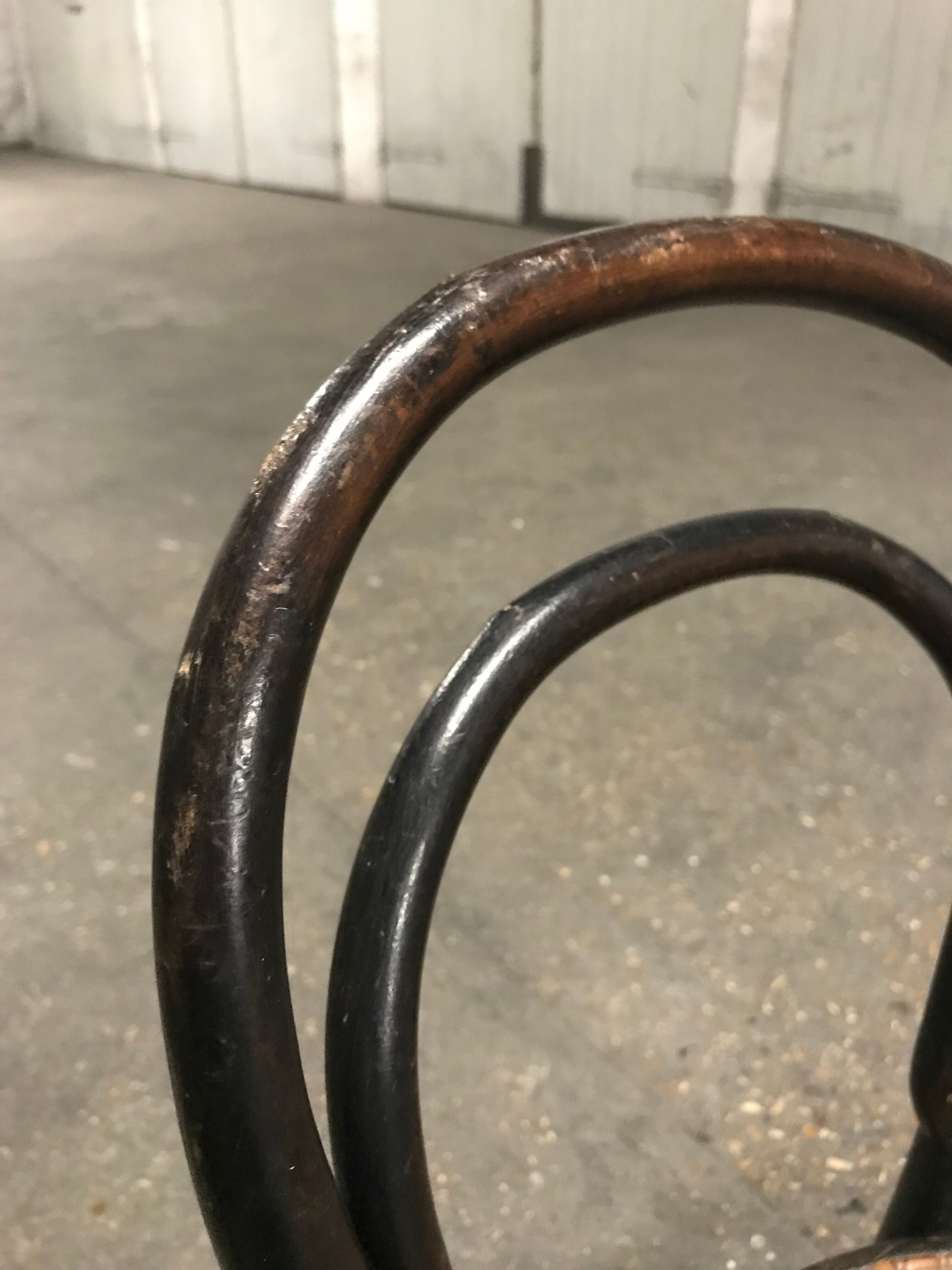 Tuna kid's chair and vintage black wood caning