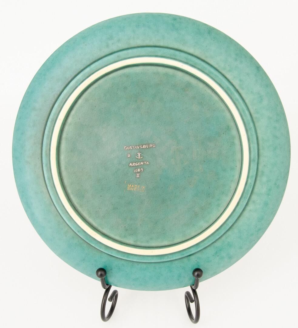 Plate wilhelm kage "argenta" gustavsberg sweden 1950. signed