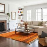 Handmade traditional carpet 250cm x 150cm Moroccan