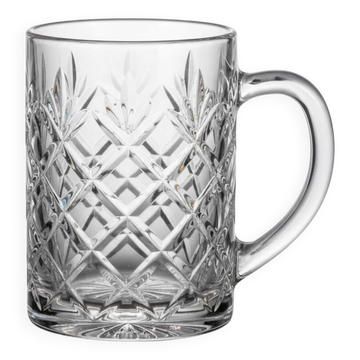 Cut glass beer mug