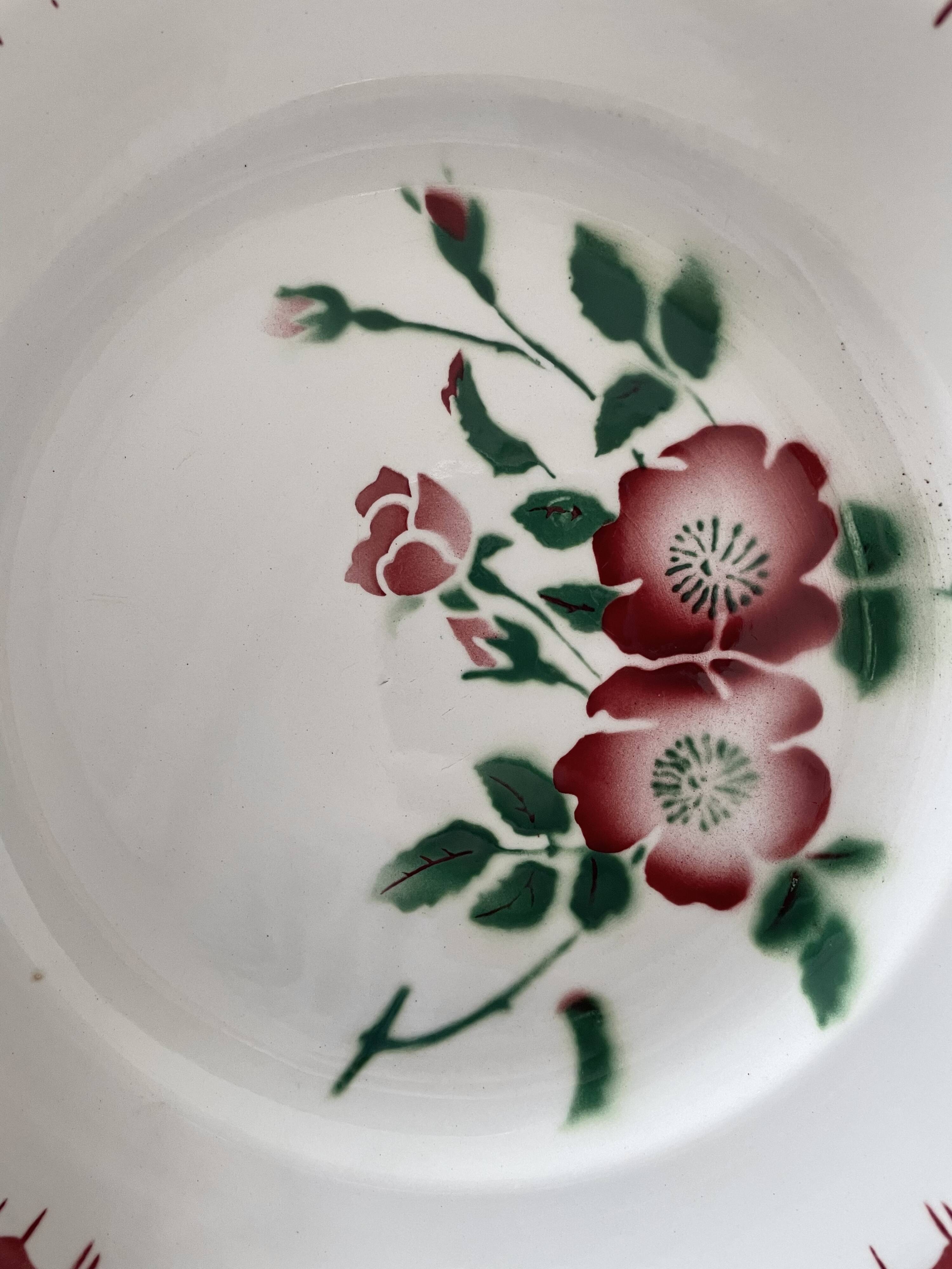 Lot de 6 assiettes plates collection Epernay Digoin Sarreguemines