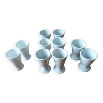 Lot tasses moka café porcelaine france