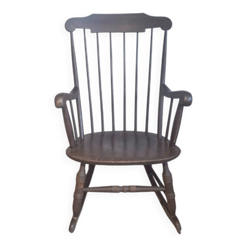 Windsor rocking chair from the 1960s – sign Stol Kamnik Yugoslavia