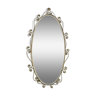 Miroir ovale en laiton