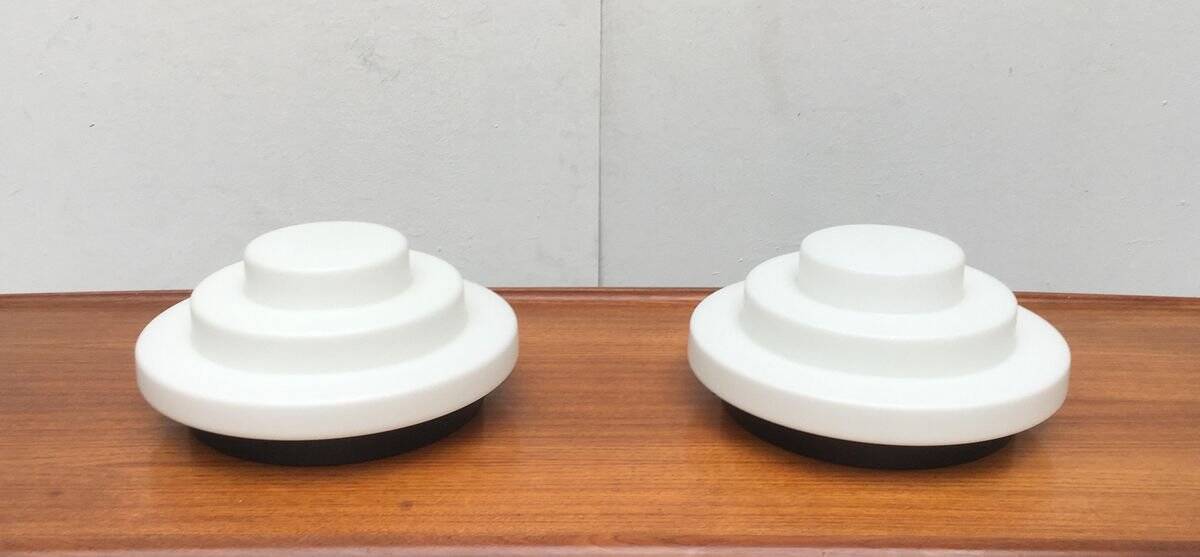 Mid-century Dutch ceiling or wall lamps by Raak, set of 2