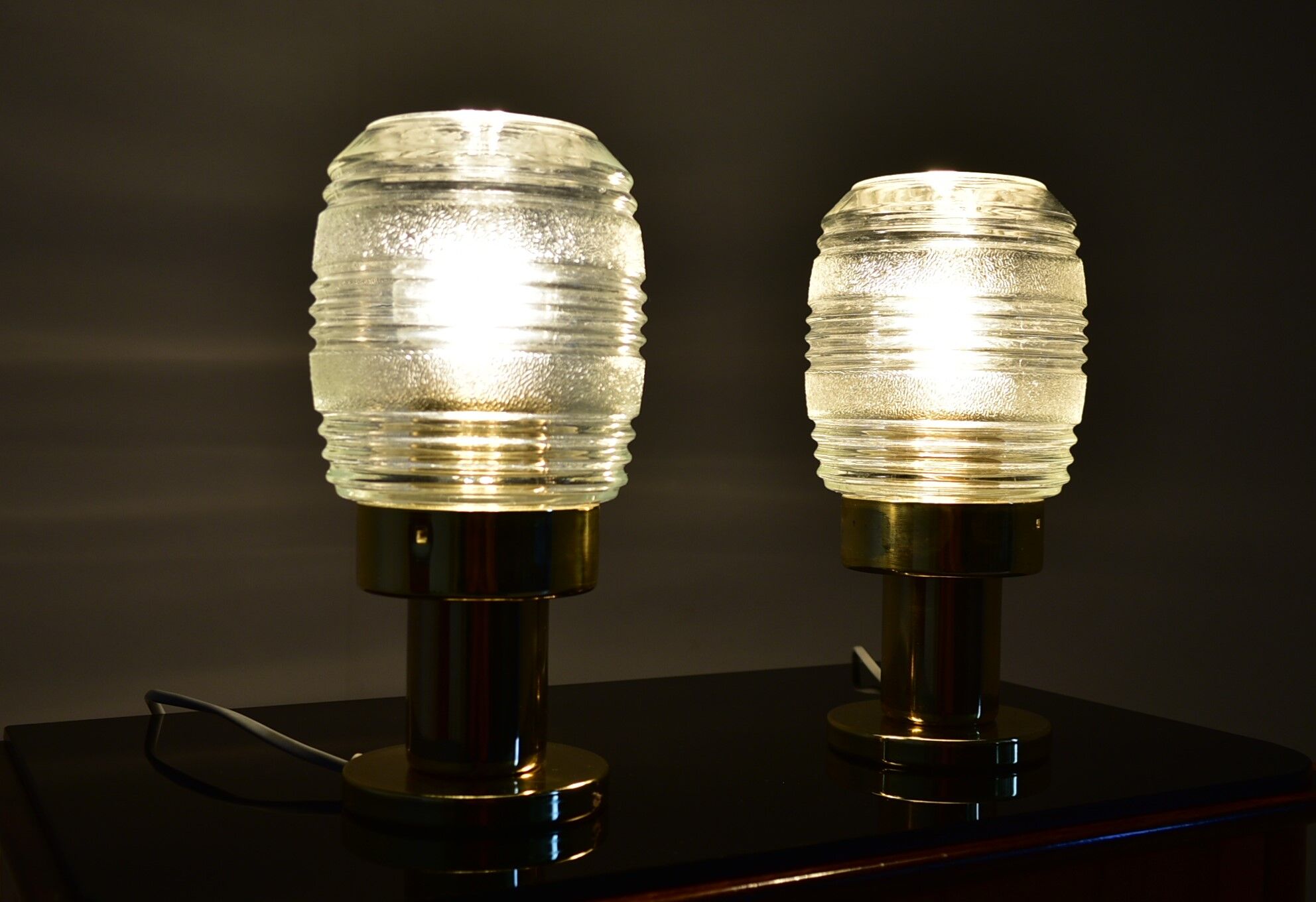 Pair of Mid-Century Table Lamps, Kamenicky Senov, 1960's