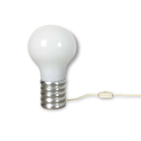 Original 60s glass Mushroon desk light by HONSEL, Germany | midcentury modern. table lamp