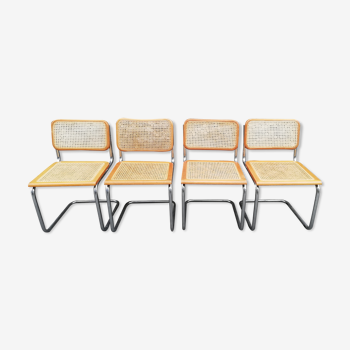 4 chaises B32 de Marcel Breuer