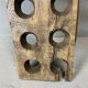 Brutalist oak bottle rack, late nineteenth century