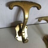 Pair of brass patères