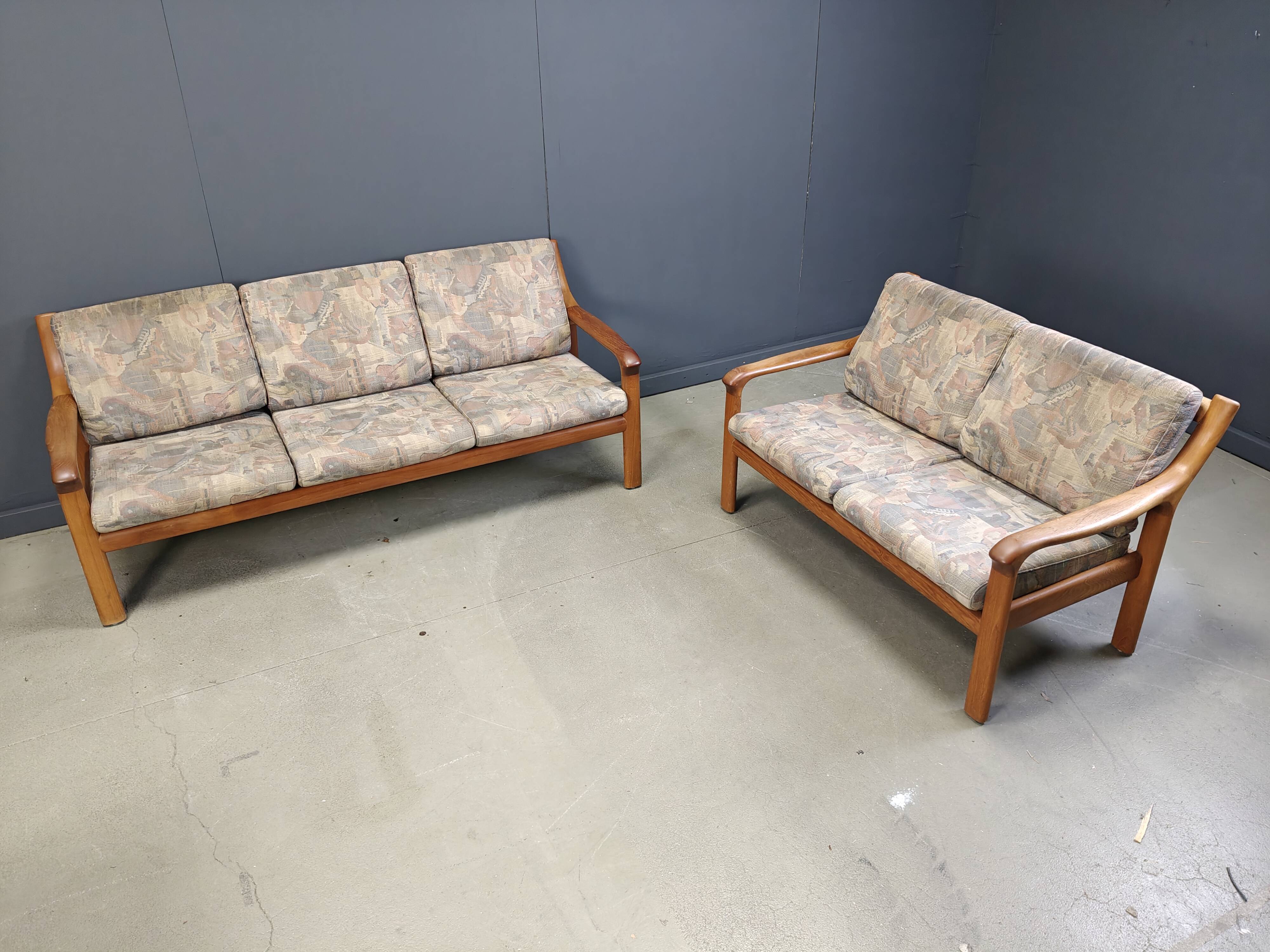Mid century scandinavian sofa set, 1970s