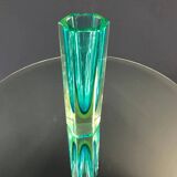 Faceted Murano 'Sommerso' Glass Vase Attributed to Mandruzzato, circa 1960-1969