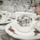 Lot de 4 tasses à café Sarreguemines Obernai