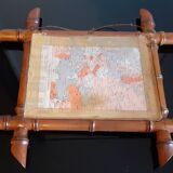 Ancien miroir de barbier 40,5 cm x 34,5 cm