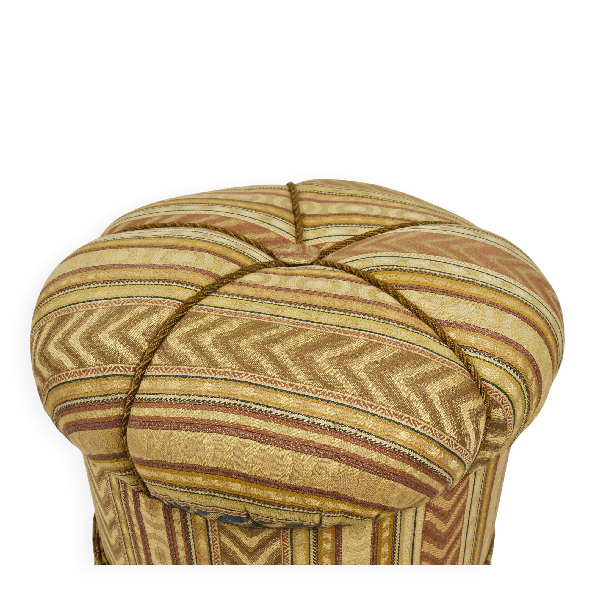 Art Deco Stool Friedrich Otto Schmidt, Pouf, Original Condition, Vienna, 1920s