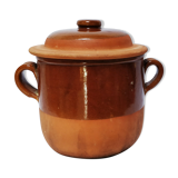 Terracotta pot with lid
