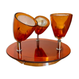 Ceiling lamp chandelier vintage orange